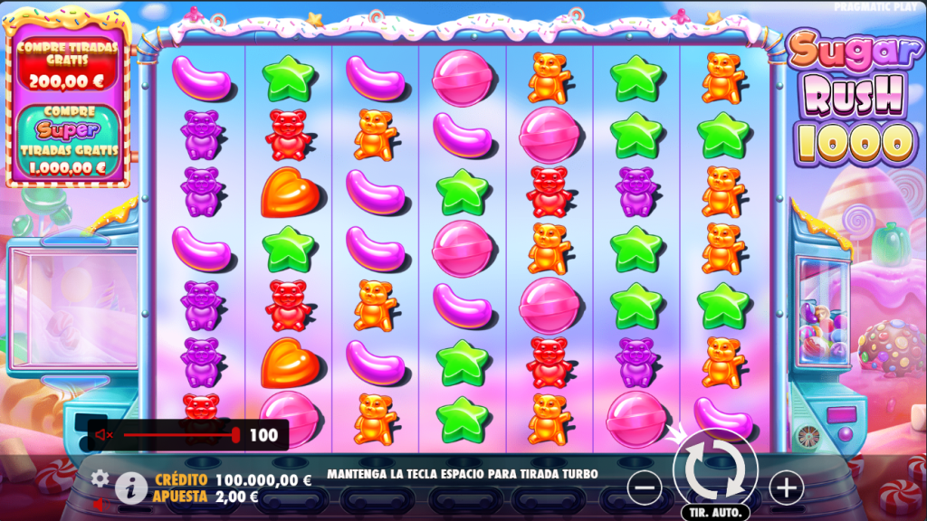 Ajustes de sonido de Sugar Rush 1000